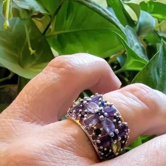 COPY - 🦚  SS Multi-Gemstone Ring - Picture 6 of 16